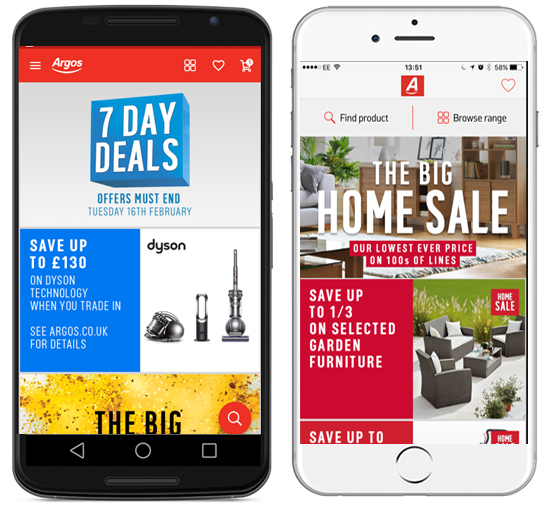 Argos Mobile app